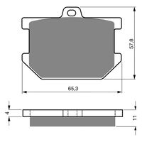 BRAKE PADS GOLDFREN SINTERED SPORTS GF082 - S3 ( PH05 )