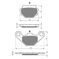 BRAKE PADS GOLDFREN OFFROAD RACING GF084 - K5 ( PR16 )