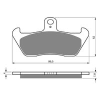 BRAKE PADS GOLDFREN GF089 - S3