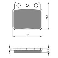 BRAKE PADS GOLDFREN OFFROAD RACING GF092 - K5 ( PR103 )