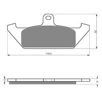 BRAKE PADS GOLDFREN GF101 - S3