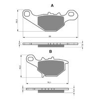BRAKE PADS GOLDFREN SINTERED SPORTS GF109 - S3 ( PH214 )