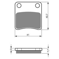 BRAKE PADS GOLDFREN SINTERED SPORTS GF110 - S3 ( PH148 )