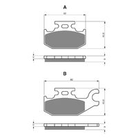 BRAKE PADS GOLDFREN OFFROAD RACING GF182 - K5 ( PR283 )