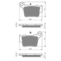 BRAKE PADS GOLDFREN OFFROAD RACING GF191 - K5 ( PR327 )