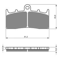 BRAKE PADS GOLDFREN SINTERED SPORTS GF194 - S3 ( PH271 )