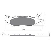 BRAKE PADS GOLDFREN SINTERED SPORTS GF210 - S3 ( PH332 )