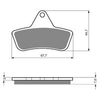 BRAKE PADS GOLDFREN OFFROAD RACING GF232 - K5 ( PR258 )