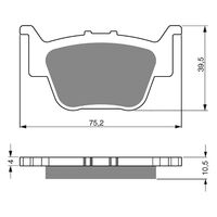 BRAKE PADS GOLDFREN GF243 - S3
