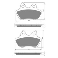 BRAKE PADS GOLDFREN SINTERED SPORTS GF244 - S3 ( PH379 )