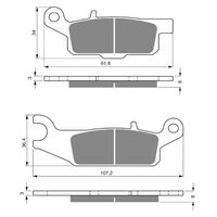 BRAKE PADS GOLDFREN OFFROAD RACING GF253 - K5 ( PR386 )
