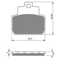 BRAKE PADS GOLDFREN GF263 - S3