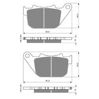 BRAKE PADS GOLDFREN SINTERED SPORTS GF274 - S3 ( PH339 )