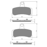 BRAKE PADS GOLDFREN SINTERED SPORTS GF275 - S3 ( PH398 )