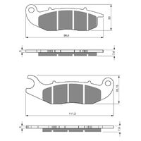 BRAKE PADS GOLDFREN GF278 - K5