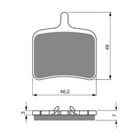 BRAKE PADS GOLDFREN GF290 - S3