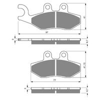 BRAKE PADS GOLDFREN GF293 - S3