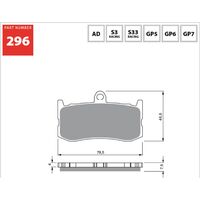 BRAKE PADS GOLDFREN SBS864 FDB2252 FA491