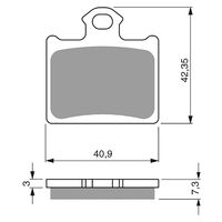 BRAKE PADS GOLDFREN OFFROAD RACING GF297 - K5 ( PR434 )