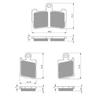 BRAKE PADS GOLDFREN SINTERED SPORTS GF298 - S3 ( PH431 )