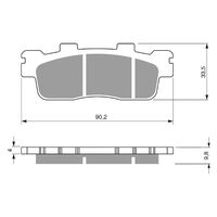 BRAKE PADS GOLDFREN GF302 - S3