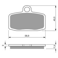 BRAKE PADS GOLDFREN OFFROAD RACING GF307 - K5 ( PR446 )
