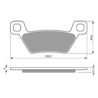BRAKE PADS GOLDFREN OFFROAD RACING GF314 - K5