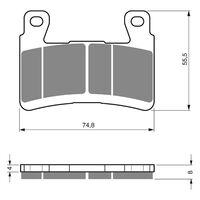 BRAKE PADS GOLDFREN GF324 - S33