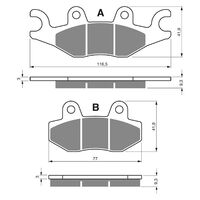 BRAKE PADS GOLDFREN GF329 - S3