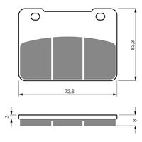 BRAKE PADS GOLDFREN GF331 - S3