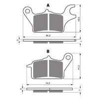 BRAKE PADS GOLDFREN GF336 - S3