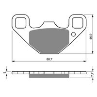 BRAKE PADS GOLDFREN GF337 - K5