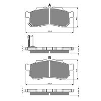 BRAKE PADS GOLDFREN OFFROAD RACING GF338 - K5 ( PR411 )