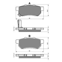 BRAKE PADS GOLDFREN OFFROAD RACING GF340 - K5 ( PR413 )