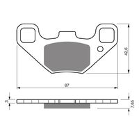 BRAKE PADS GOLDFREN GF342 - K5
