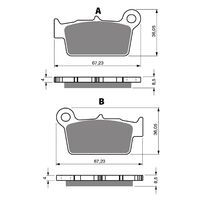 BRAKE PADS GOLDFREN GF346 - K5