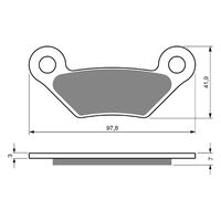 BRAKE PADS GOLDFREN GF356 - K5