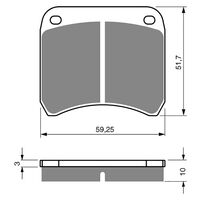 BRAKE PADS GOLDFREN GF365 - S3