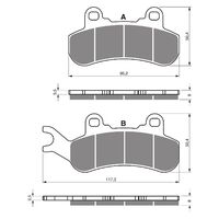 BRAKE PADS GOLDFREN GF376 - K1