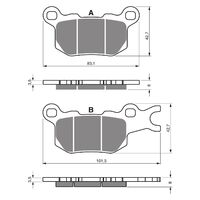 BRAKE PADS GOLDFREN OFFROAD RACING GF377 - K5 ( PR509 )