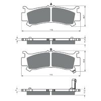 BRAKE PADS GOLDFREN OFFROAD RACING GF383 - K5 ( PR522 )