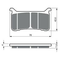 BRAKE PADS GOLDFREN GF386 - S33