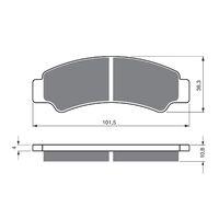 BRAKE PADS GOLDFREN OFFROAD RACING GF389 - K5