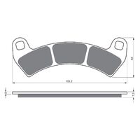 BRAKE PADS GOLDFREN OFFROAD RACING GF391 - K5