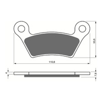 GOLDfren Brake Pads Sintered Sports GF407 - S3