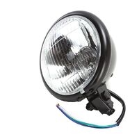 WHITES HEADLIGHT BATES 5 3/4 BTM MNT H4 60/55w BLK