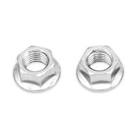 WHITES FLANGE NUT 12mm 17mm AF PKT=50 (thrd pitch 10 x 1.25)