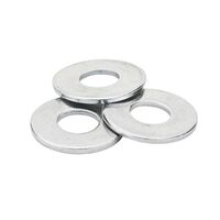 WHITES WASHER FLAT ZP 10MM PKT=50