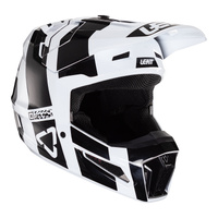 Leatt 2024 3.5 Junior Helmet Kit - Black / White (YM)YOUTH M