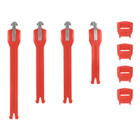 Leatt Strap Kit 6.5 - Red (4pcs)
